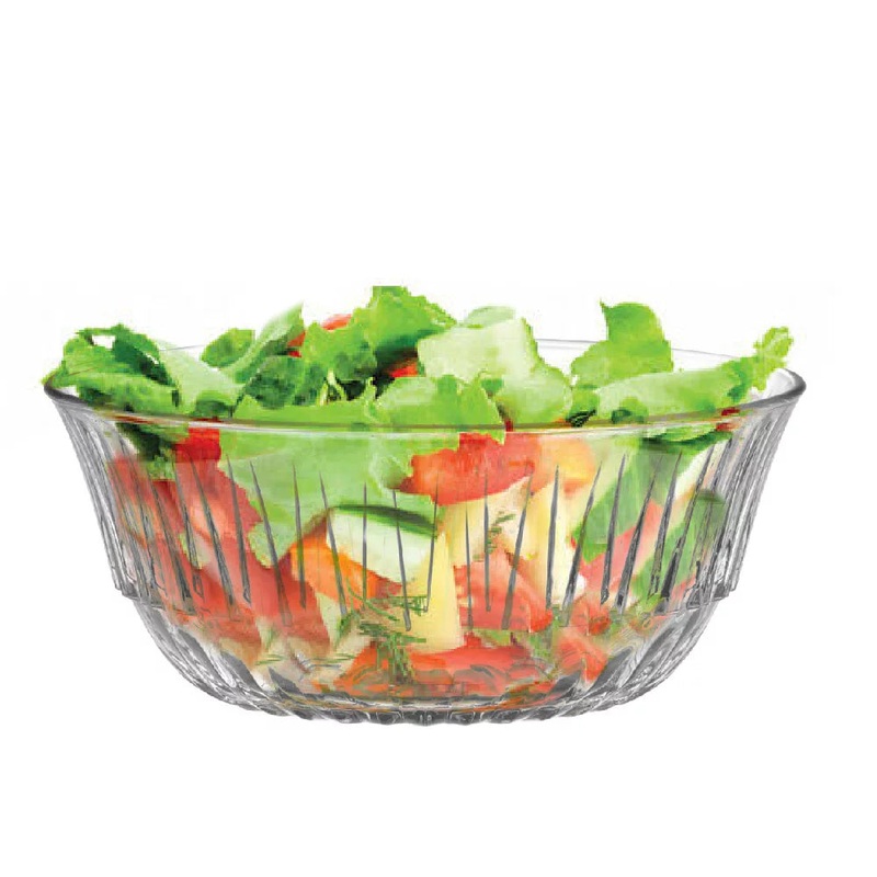 Lav Alinda Crystal Clear Glass Round Mixing Bowl, 69.2 oz