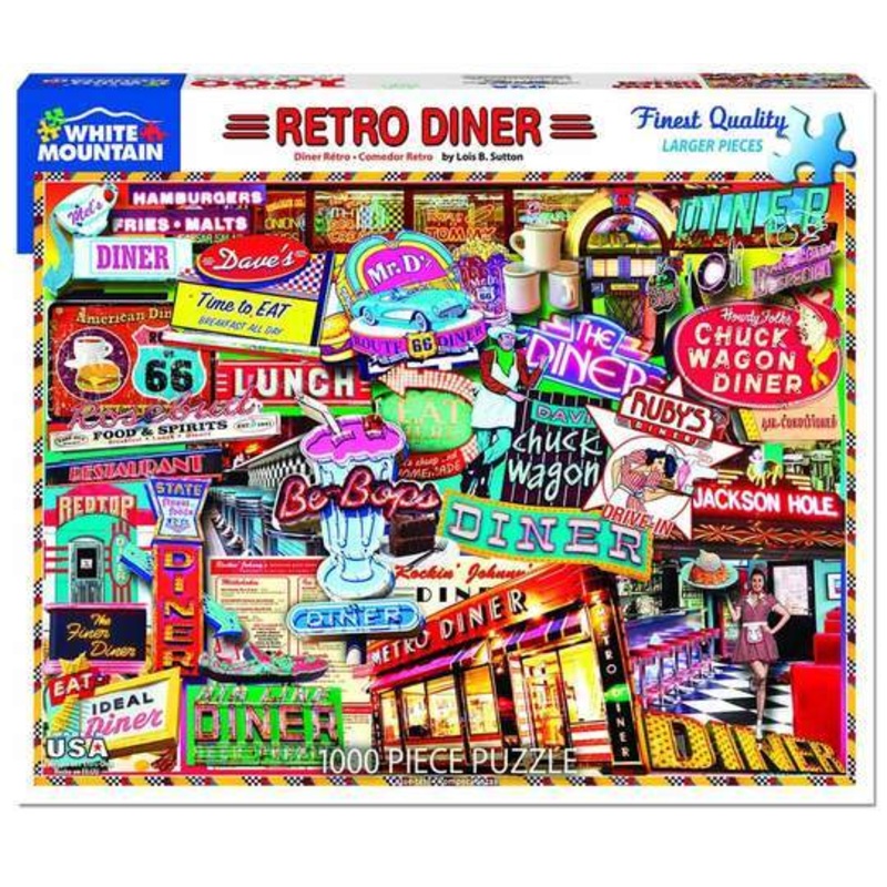 Retro Diner 1000 pc Puzzle
