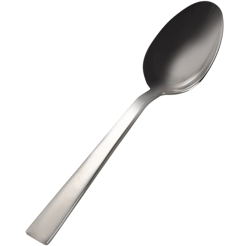 Bon Chef S3704 Roman 8 3/4″ 18/10 Stainless Steel Extra Heavy Tablespoon / Serving Spoon – 12/Pack