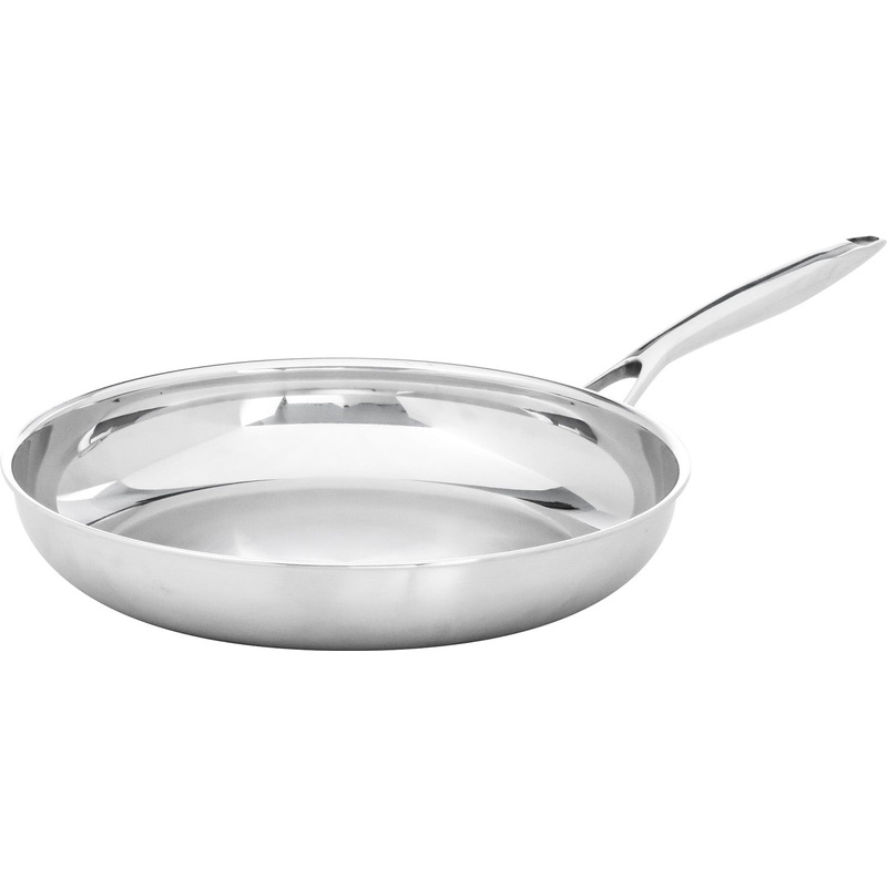 Frieling Black Cube Stainless Fry Pan, 12-Inch