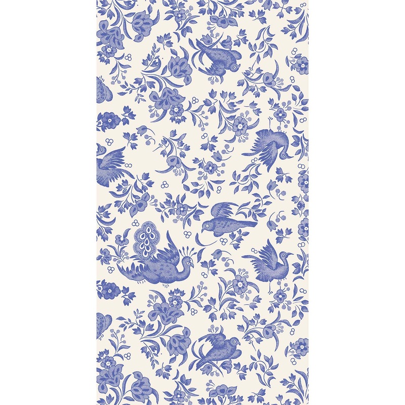 Hester & Cook Blue Regal Peacock Guest Napkins