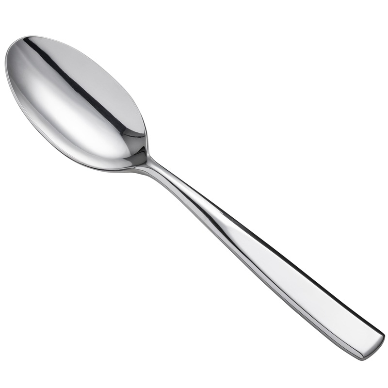 Oneida B443STBF Tidal 8 1/2″ 18/0 Heavy Weight Stainless Steel Tablespoon / Serving Spoon – 12/Pack