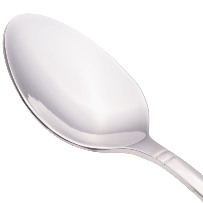 Walco 7029 Meteor 4 1/2″ 18/0 Stainless Steel Heavy Weight Demitasse Spoon – 12/Pack