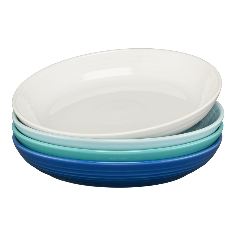 Coastal Blues Coupe 8 1/2 Inch Luncheon Bowl 26 OZ, Set of 4