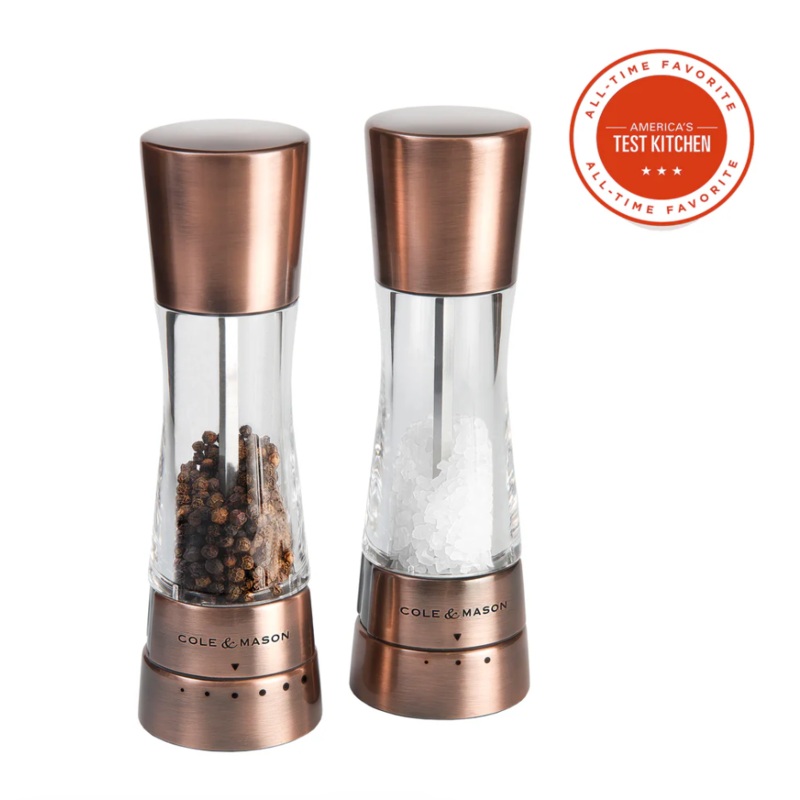 Derwent Salt & Pepper Mill Gift Set, Copper