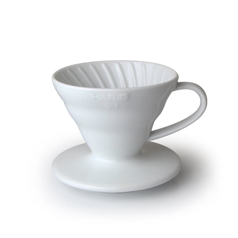 Hario V60 Ceramic Coffee Dripper 1 Cup White – VDC-01W