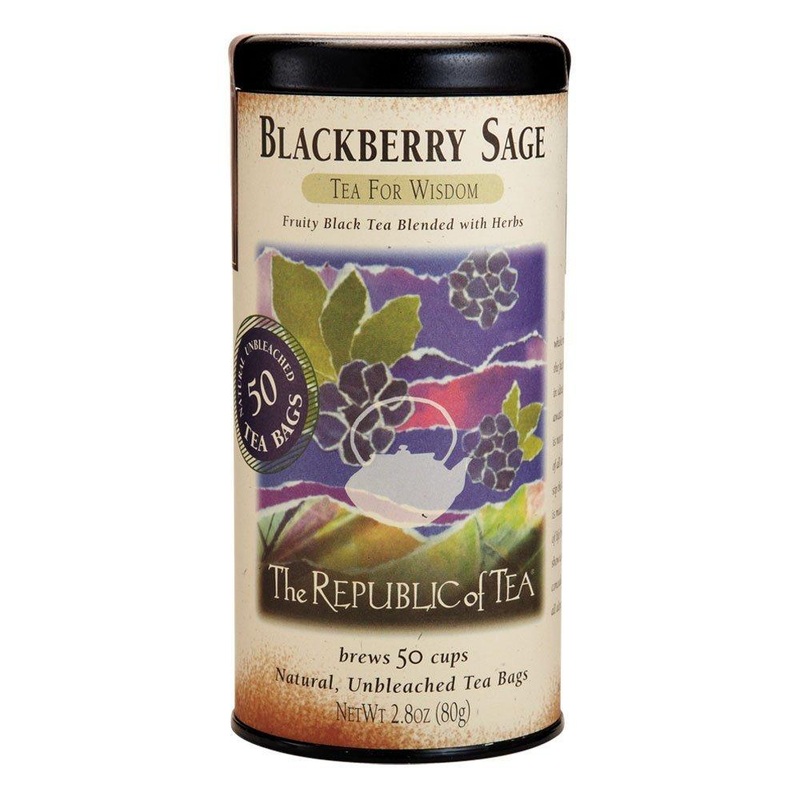 The Republic of Tea Blackberry Sage Black Tea, 50 Count