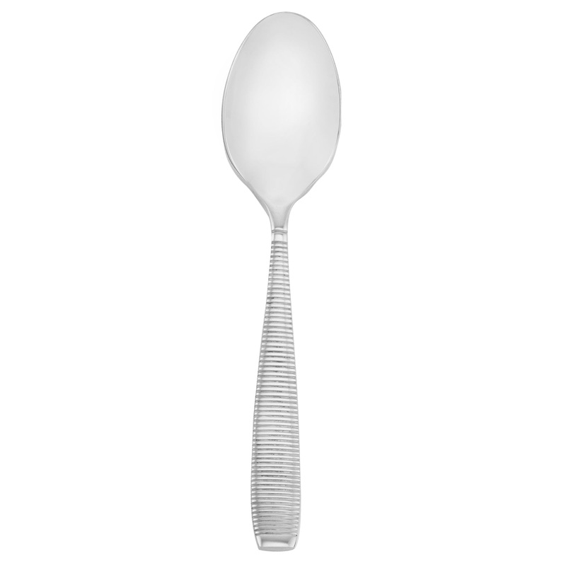 Walco MAS01 Mastaba 6 1/4″ 18/10 Stainless Steel Extra Heavy Weight Teaspoon – 12/Pack
