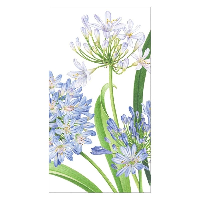 Agapanthus Garden Paper Guest Towel Napkins – Pkg/15