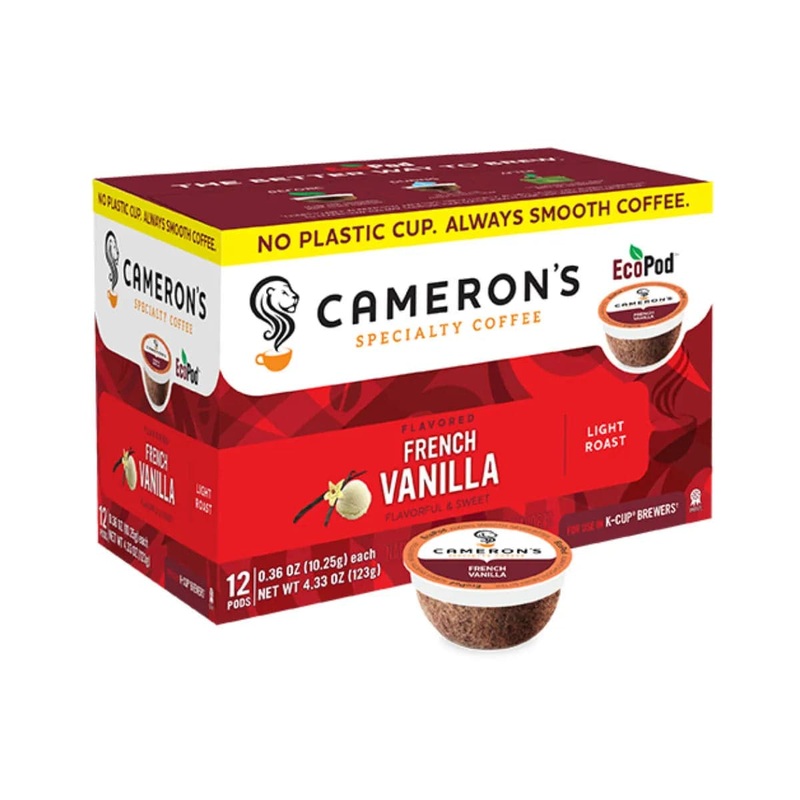 Cameron’s French Vanilla Single-Serve Eco Coffee Pods (Case of 72)