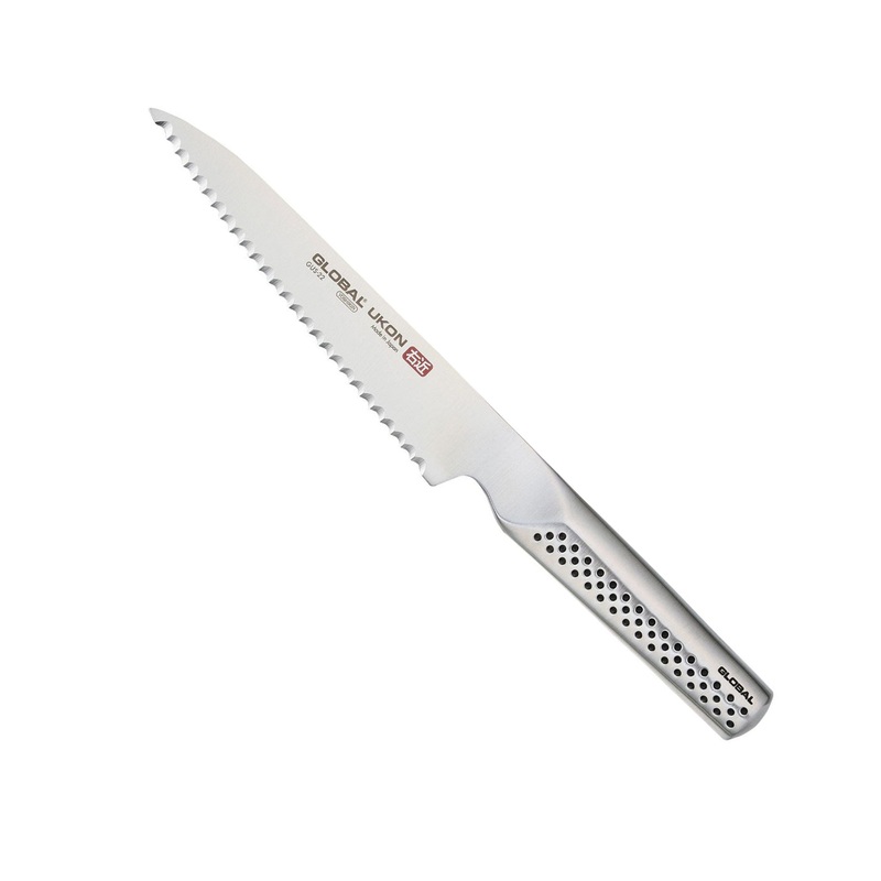 Global Ukon GUS-22 – 6″ Serrated Utility Knife