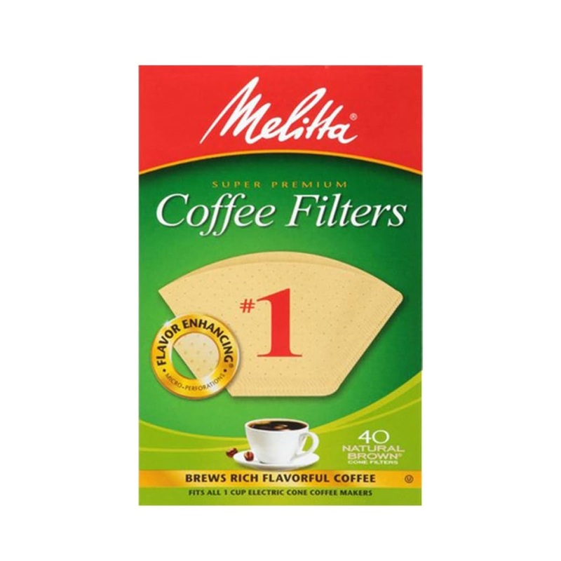 Melitta #1 Natural Coffee Filter – 40ct