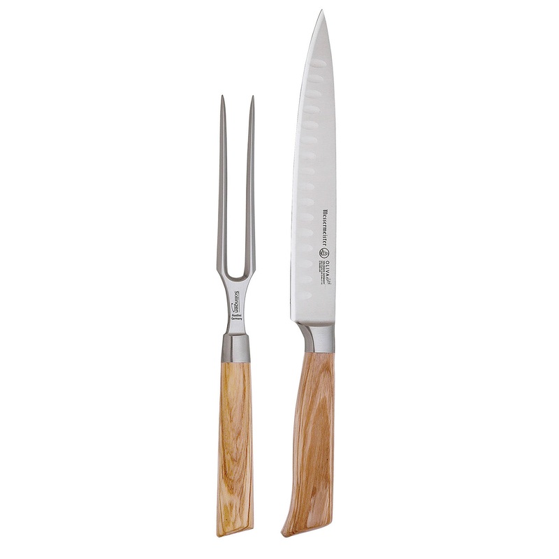 Messermeister Oliva Elite 2 Piece Kullenschliff Carving Set