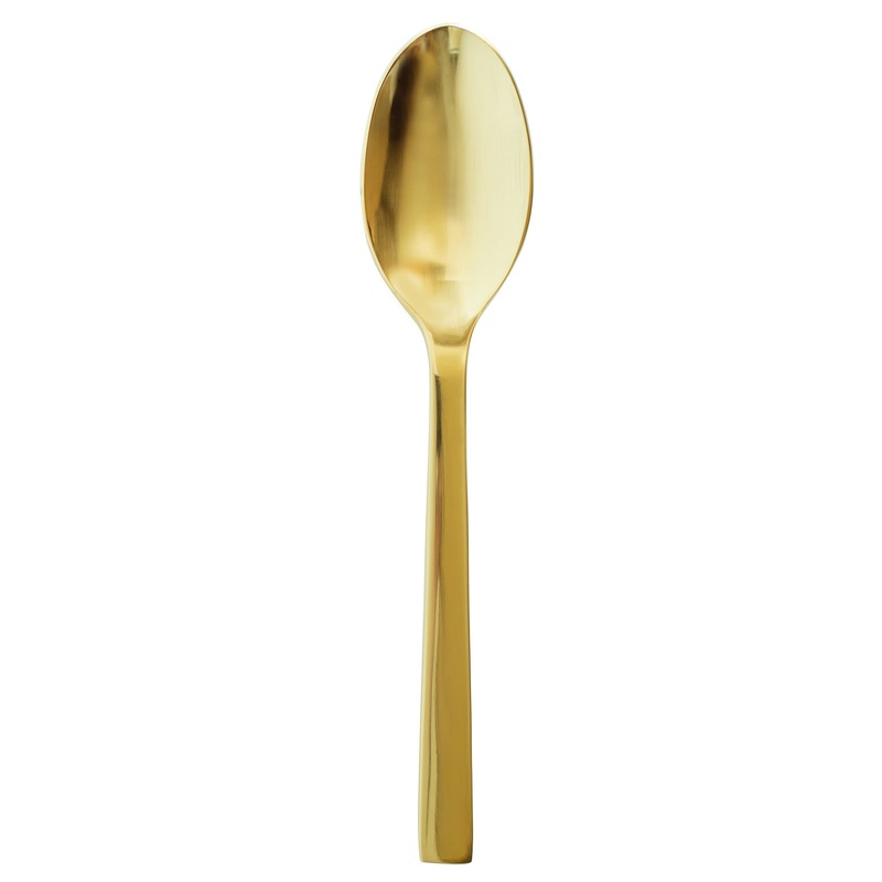 Oneida B408STSF Chef’s Table Gold 6 1/4″ 18/0 Stainless Steel Heavy Weight Teaspoon – 12/Pack