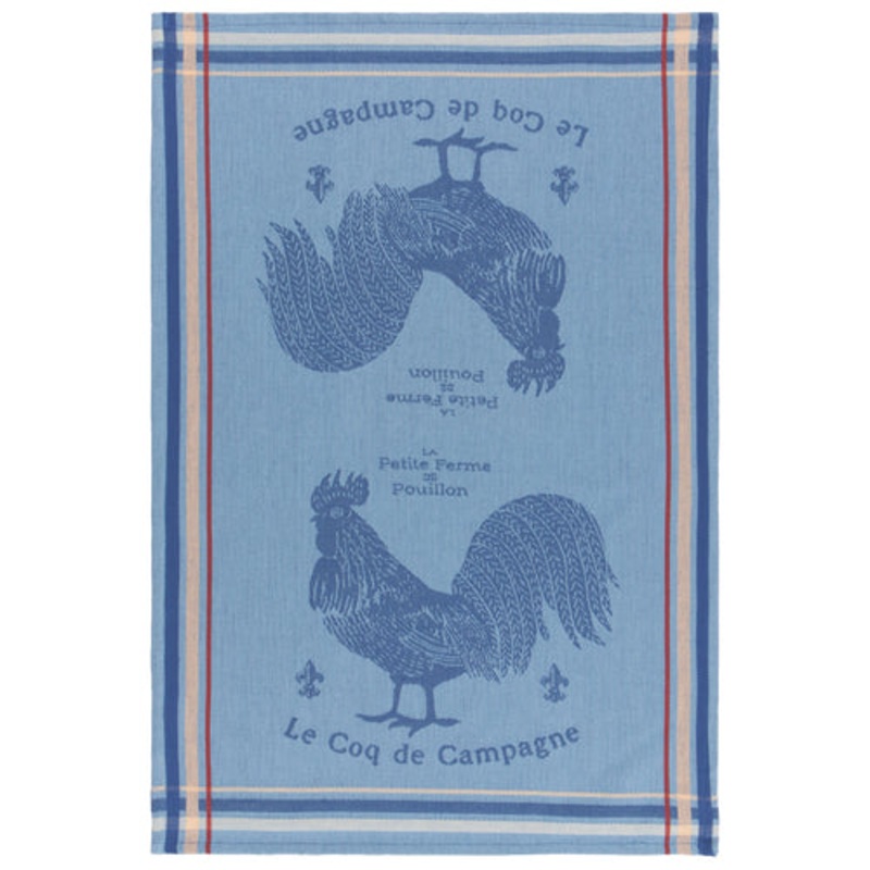Rooster Francaise Jacquard Dishtowel