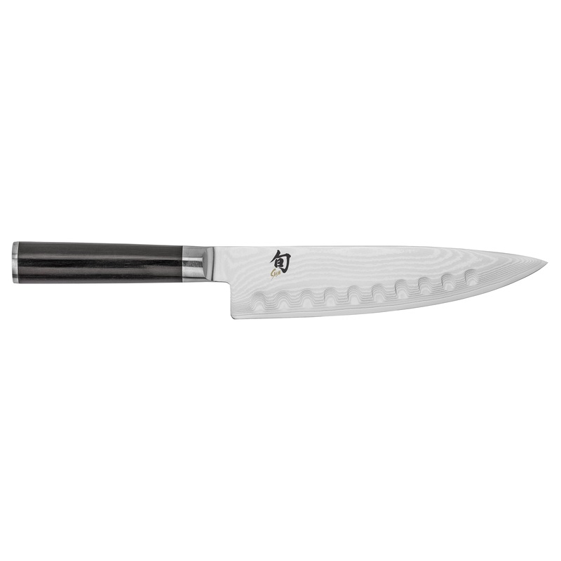 Shun Classic Damascus Steel Hollow Ground Chef’s Knife, 8-Inches