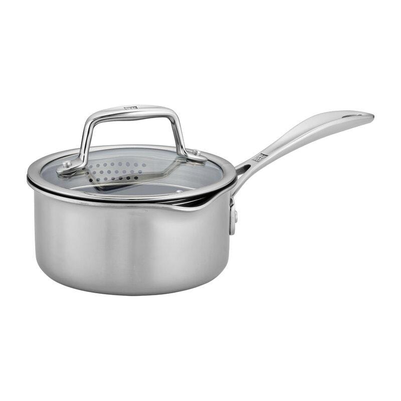 Zwilling Clad CFX 1 qt Stainless Steel Ceramic Non-Stick Sauce Pan