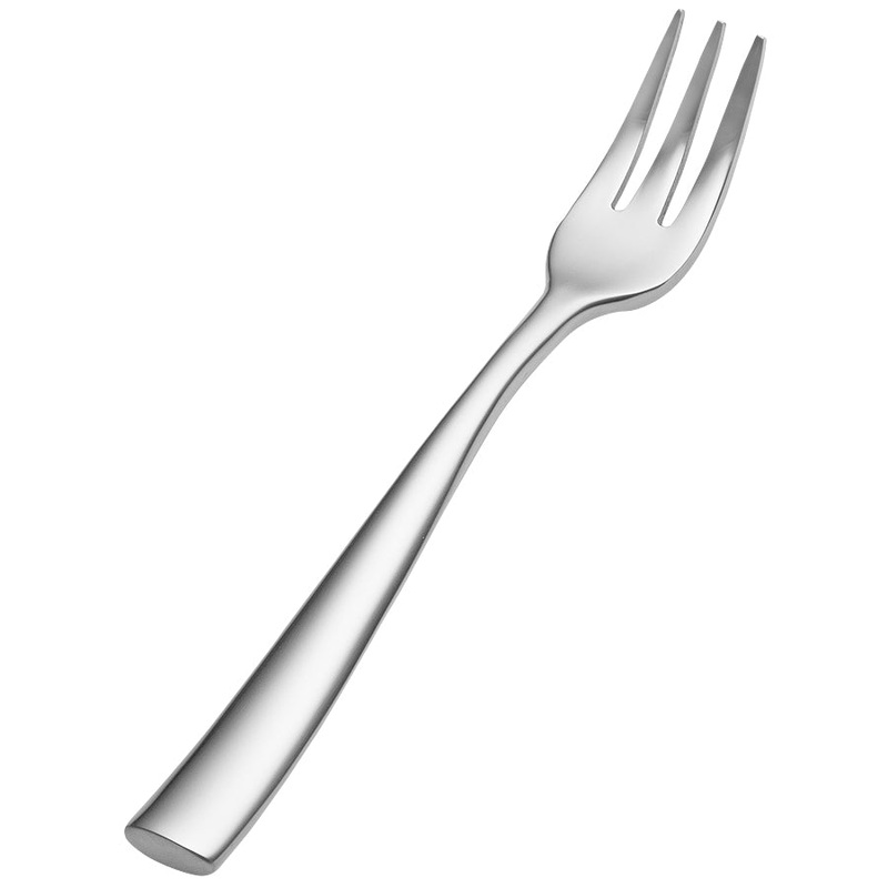 Bon Chef S3008 Manhattan 5 3/8″ 18/10 Stainless Steel Extra Heavy Oyster Fork – 12/Pack