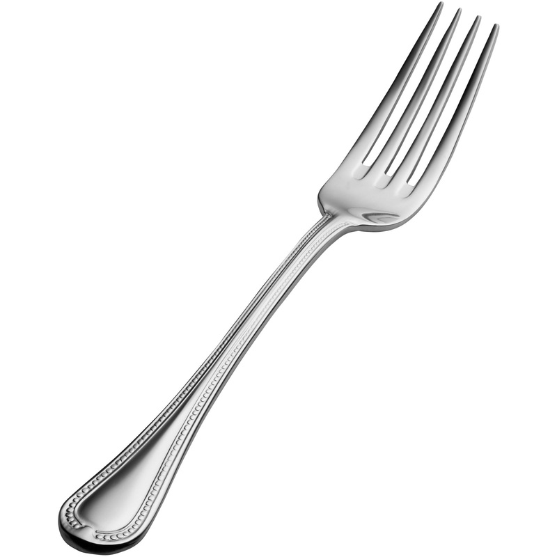 Bon Chef S705 Bolero 7 1/2″ 18/10 Extra Heavy Weight Stainless Steel Regular Dinner Fork – 12/Pack