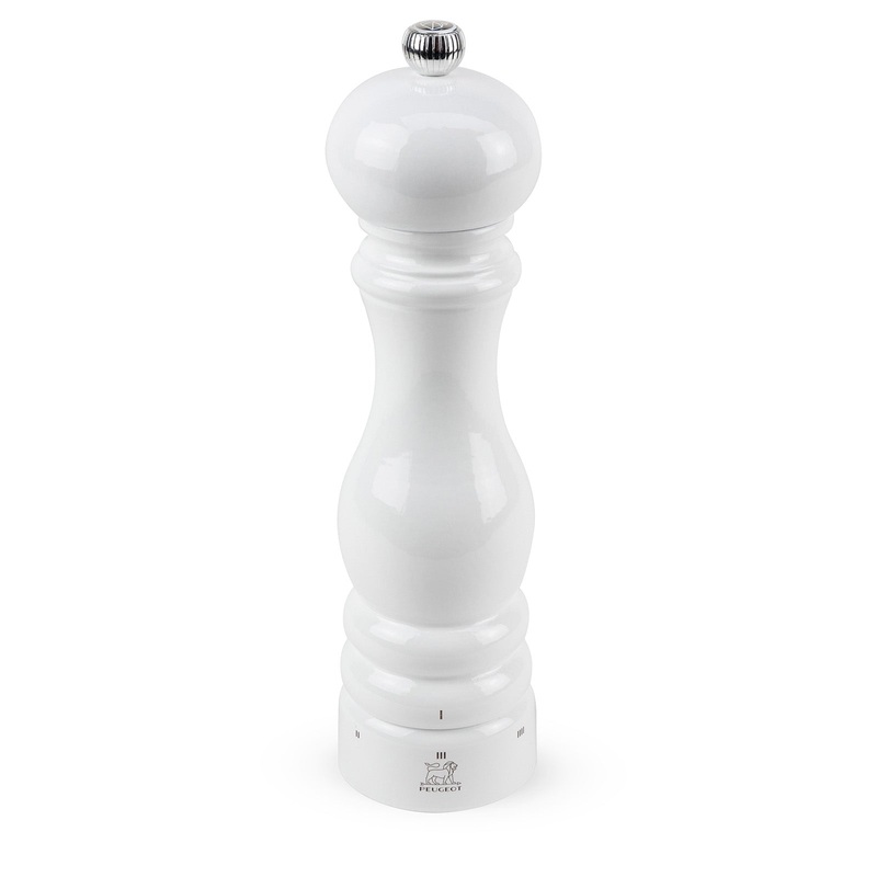 Peugeot Paris u’Select 9 Inch White Lacquer Salt Mill
