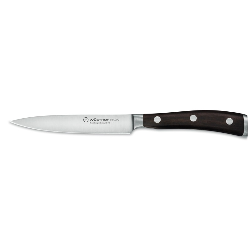 Wusthof Ikon Blackwood – 4 1/2″ Utility Knife