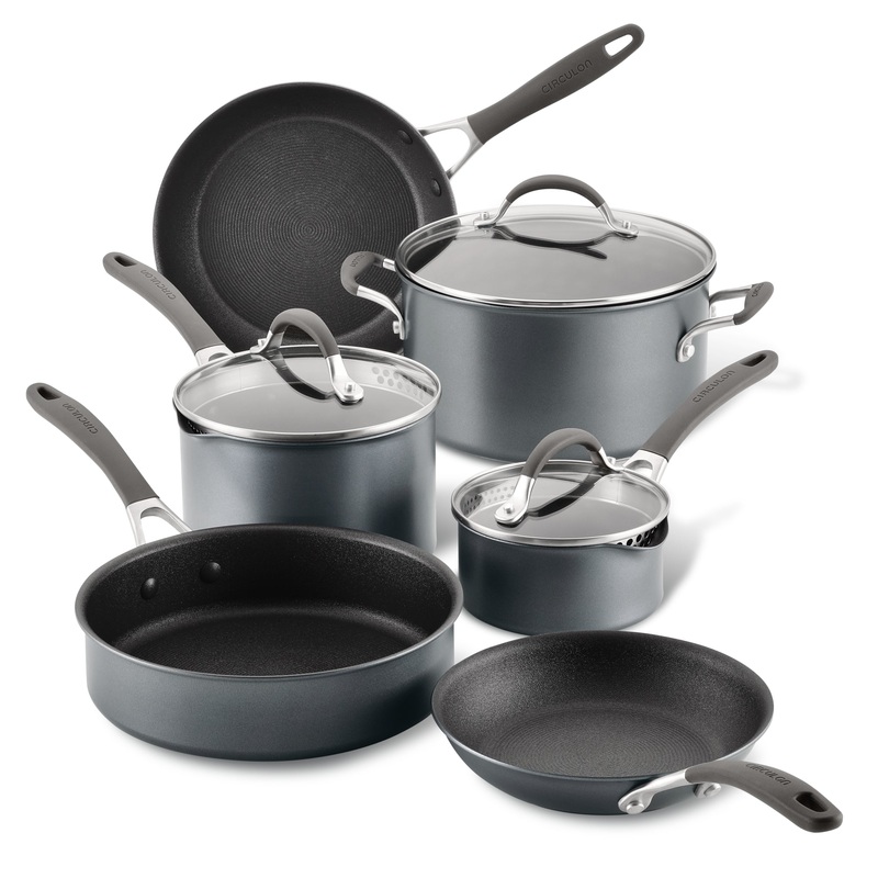 9-Piece ScratchDefense A1 Series Nonstick Cookware Set