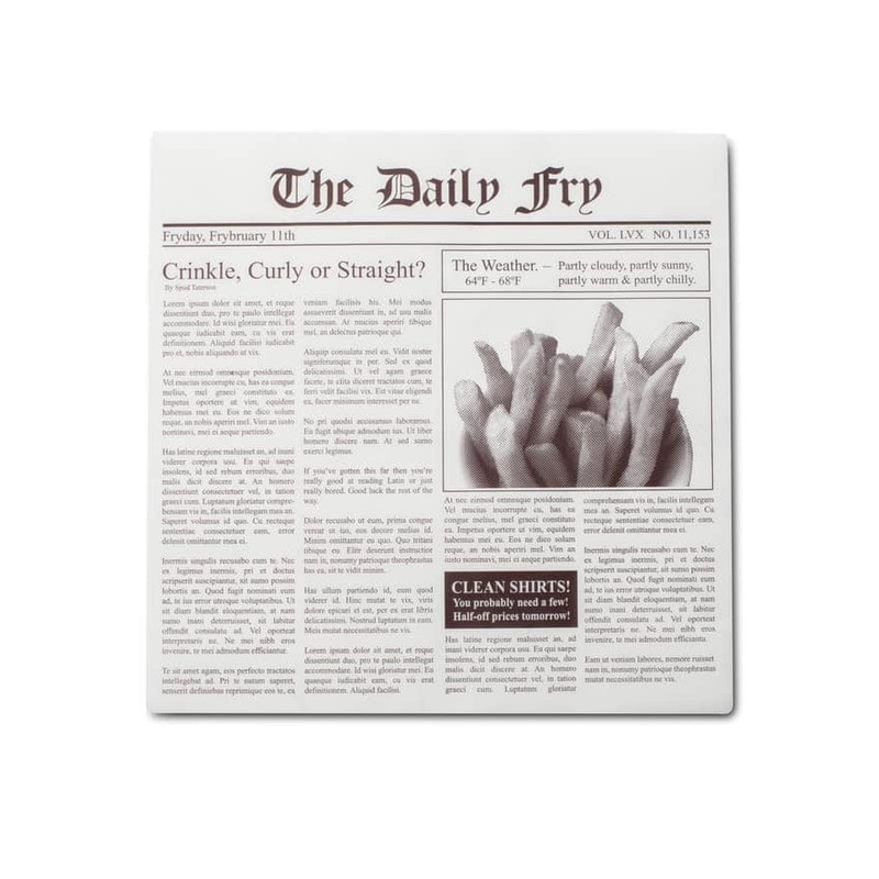 Newsprint French Fry Paper