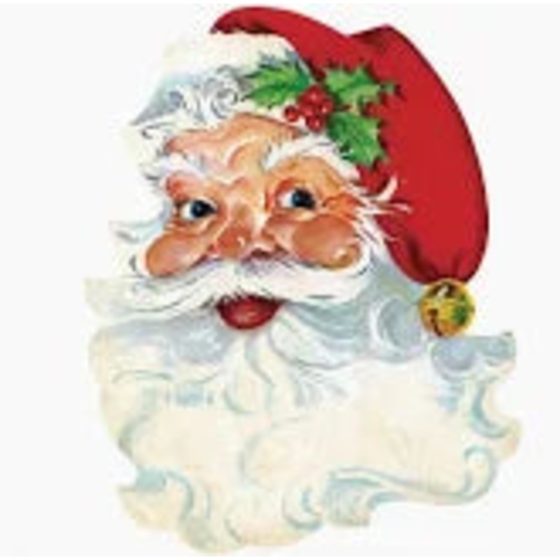 Hester & Cook Die cut Santa Placemat
