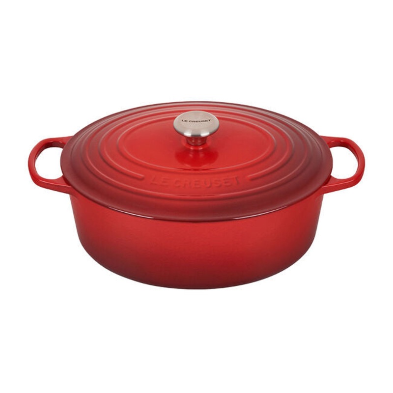 Le Creuset – 8 Qt. Signature Oval Oven – Cerise (Promo)