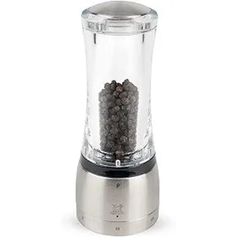 Peugeot Daman uSelect Acrylic Stainless Pepper Mill – 21cm/8″