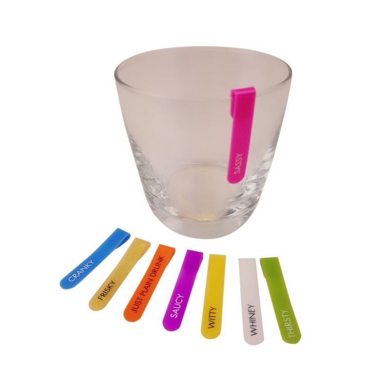 Stemless GlassWhere Drink Charms, 8pk