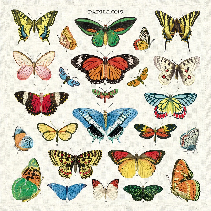 Cavallini & Co. Vintage Napkins (Set of 4) Butterflies