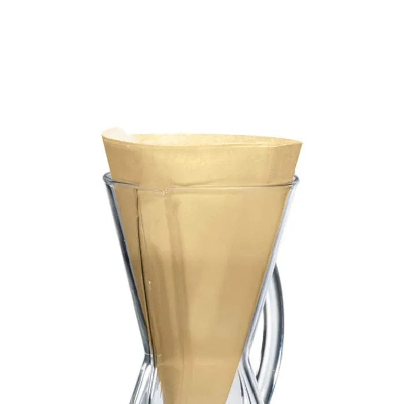 Chemex Unbleached Half Moon 3 Cup Filters FP-2N