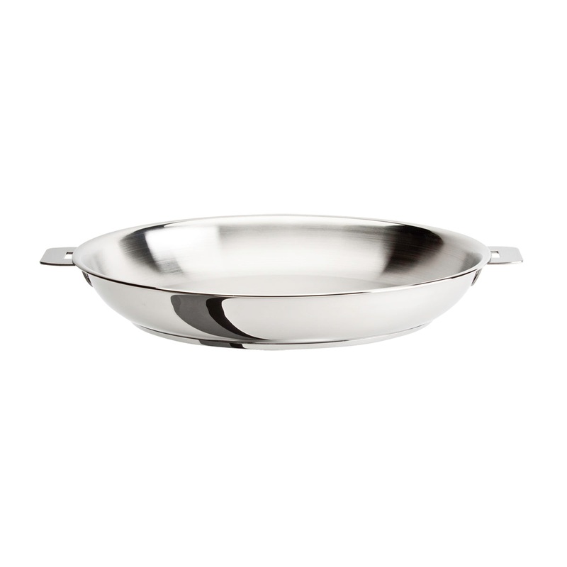 Cristel Casteline Removable Handle – 11″ Stainless Steel Frying Pan