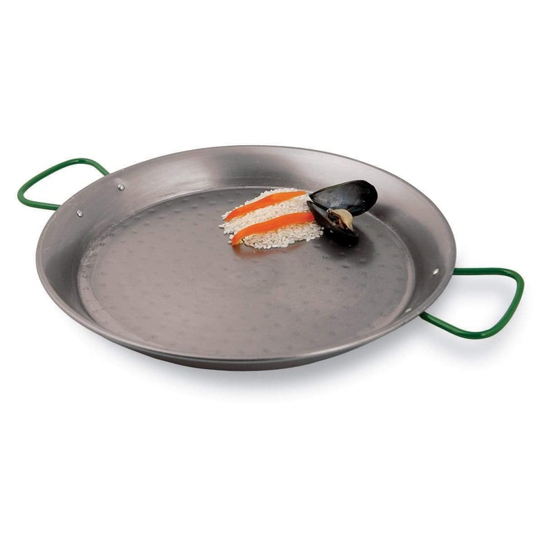 Paderno Polished Carbon Steel 13in Paella Pan
