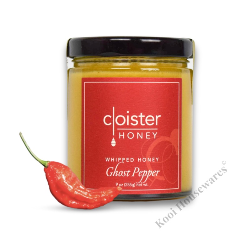 Raw, Infused Ghost Pepper Whipped Honey from Cloister Honey