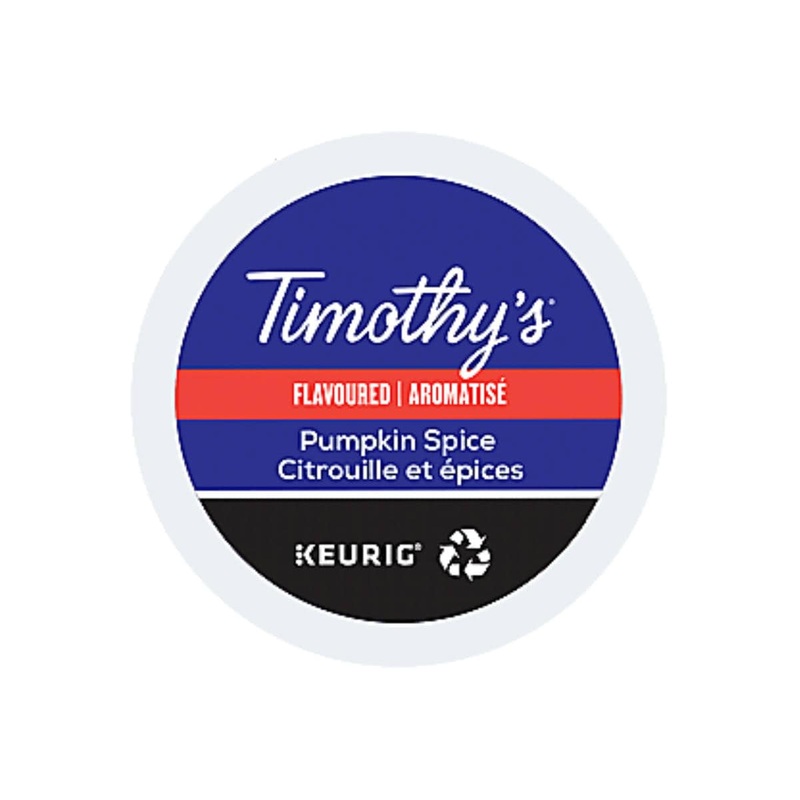 Timothy’s Pumpkin Spice K-Cup Recyclable Pods (Box of 24)