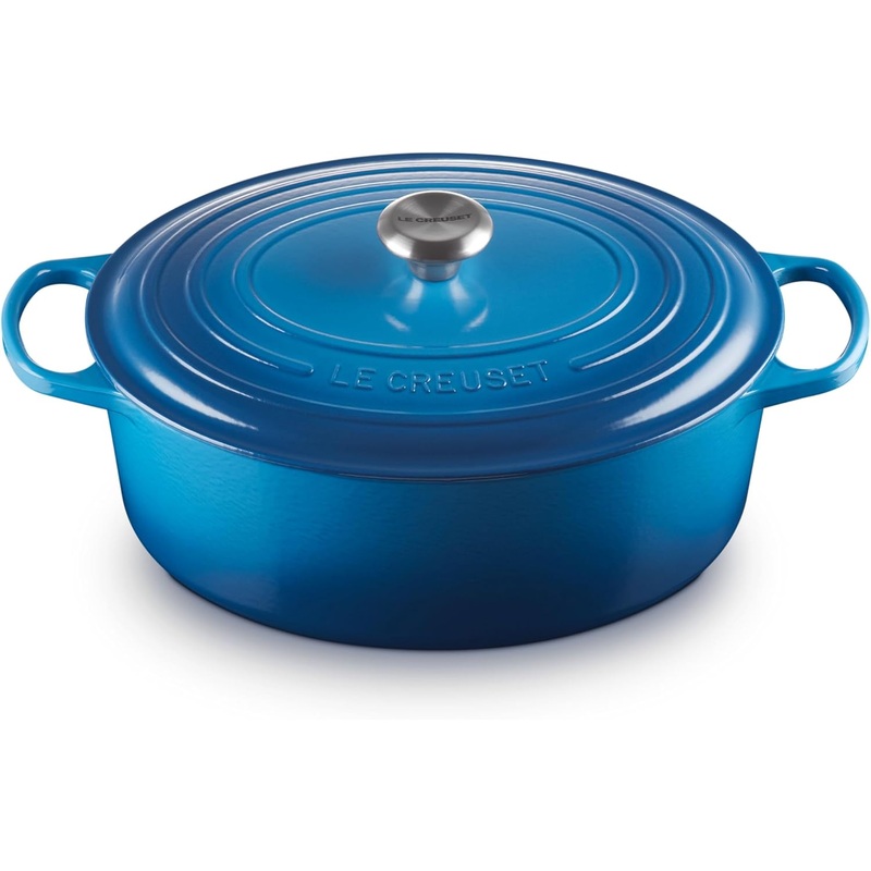 Le Creuset 8 Qt. Signature Oval Dutch Oven w/Stainless Steel Knob – Marseille