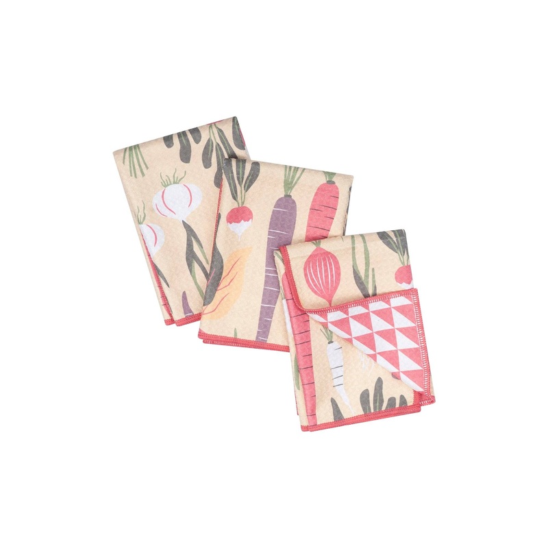 Mighty Mini Towels (Set of 3) – Reversable Tan HJ Rooted