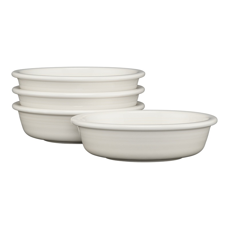 White Classic Rim 6 7/8 Inch Cereal Bowl 19 OZ, Set of 4