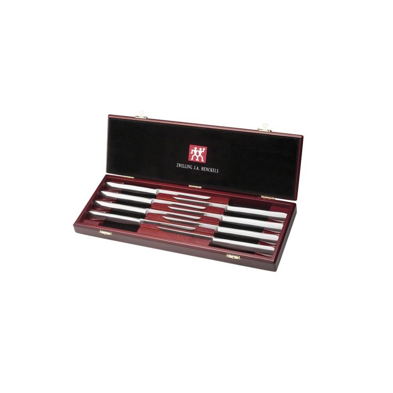 Zwilling J.A. Henckels 8-Pc Stainless Steel Serrated Steak Knife Set With Wood Presentation Case