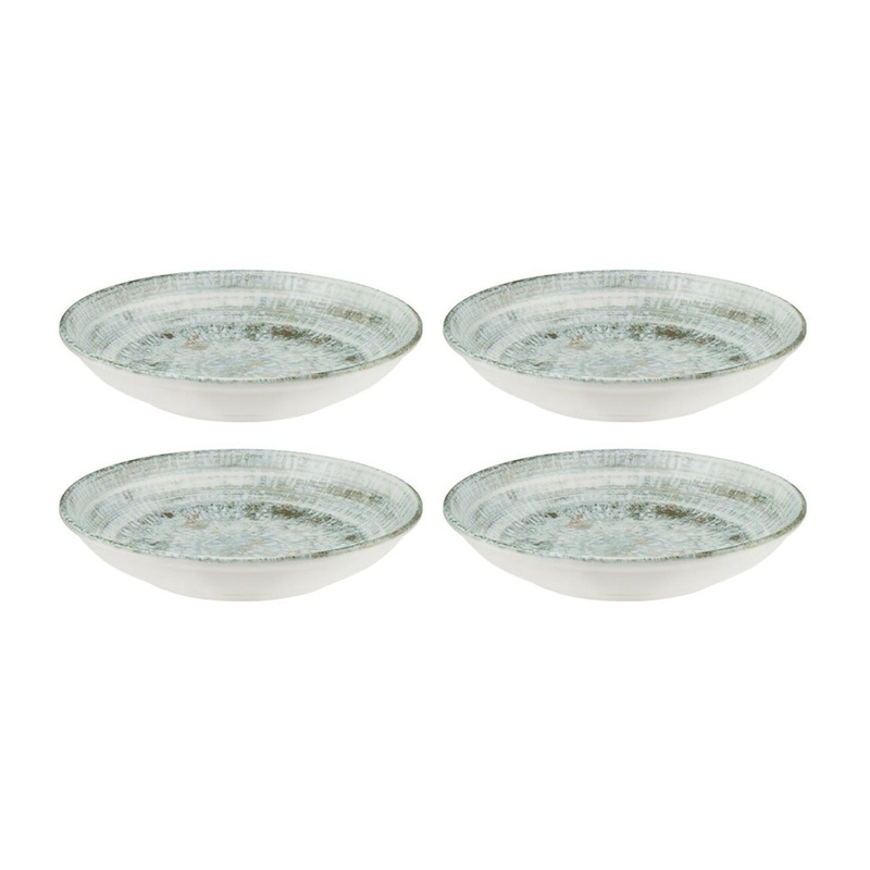 Odette dia.5.25″ h:1.5″ 7 oz. Round Decorated Porcelain Bowl (Set of 4)