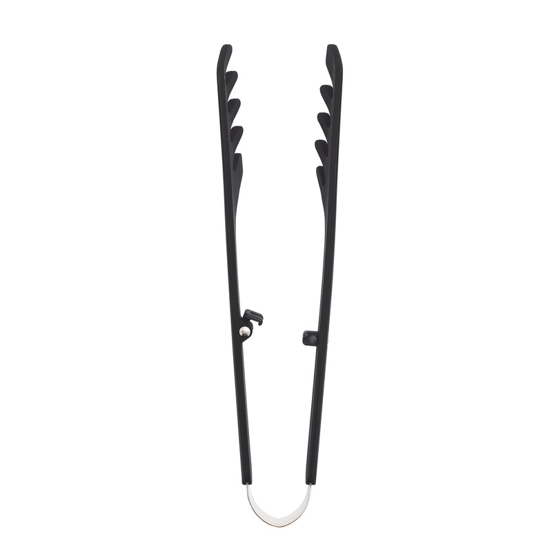 Premiere Silicone Locking Pasta Tongs | Black
