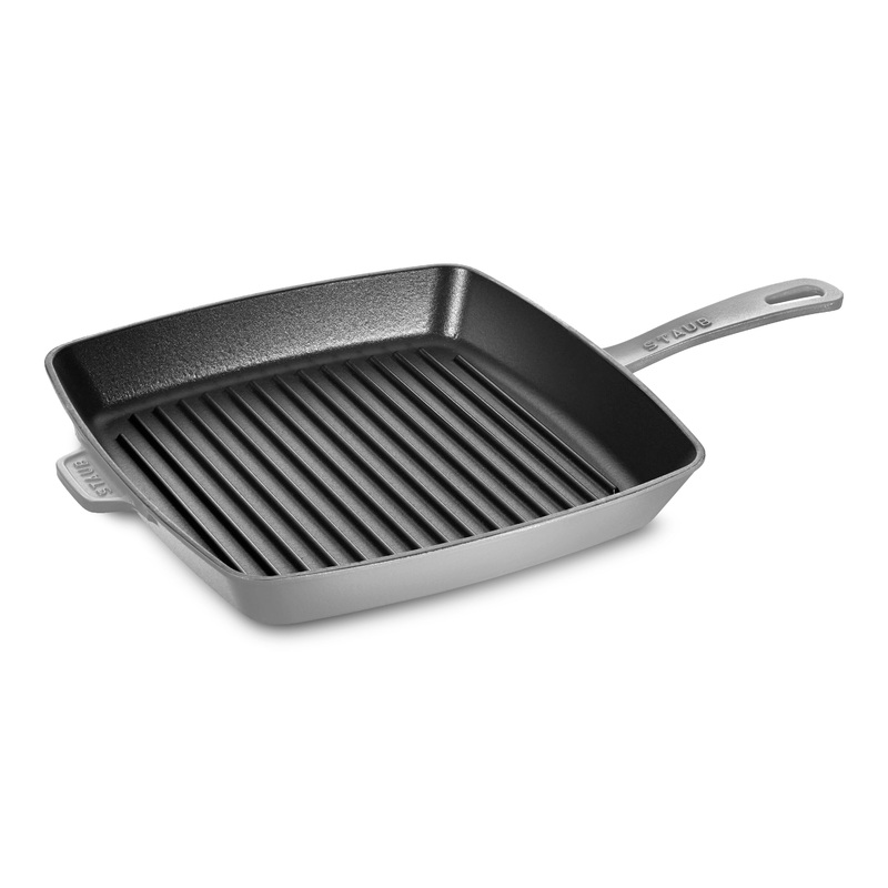 Staub 12″ Graphite Gray Square Grill Pan