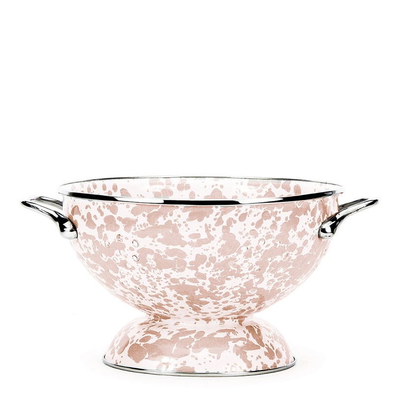 Taupe Swirl Medium Colander
