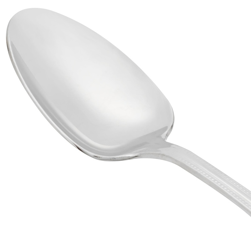 World Tableware 407 003 Calais 8 1/8″ 18/8 Stainless Steel Extra Heavy Weight Tablespoon / Serving Spoon – 12/Pack