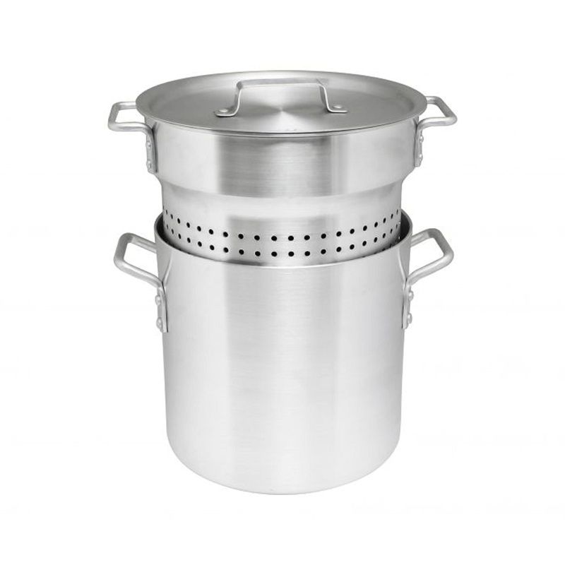Aluminum Pasta Cooker 3 Piece Set – Multipurpose Pasta Pot with Strainer Lid Pasta Pot Cookware for Spaghetti Vegetable Blanching Home Kitchen Restaurant