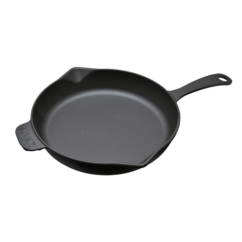 Cast Iron dia.11″ h:2″ Round Matte Black Cast Iron Skillet