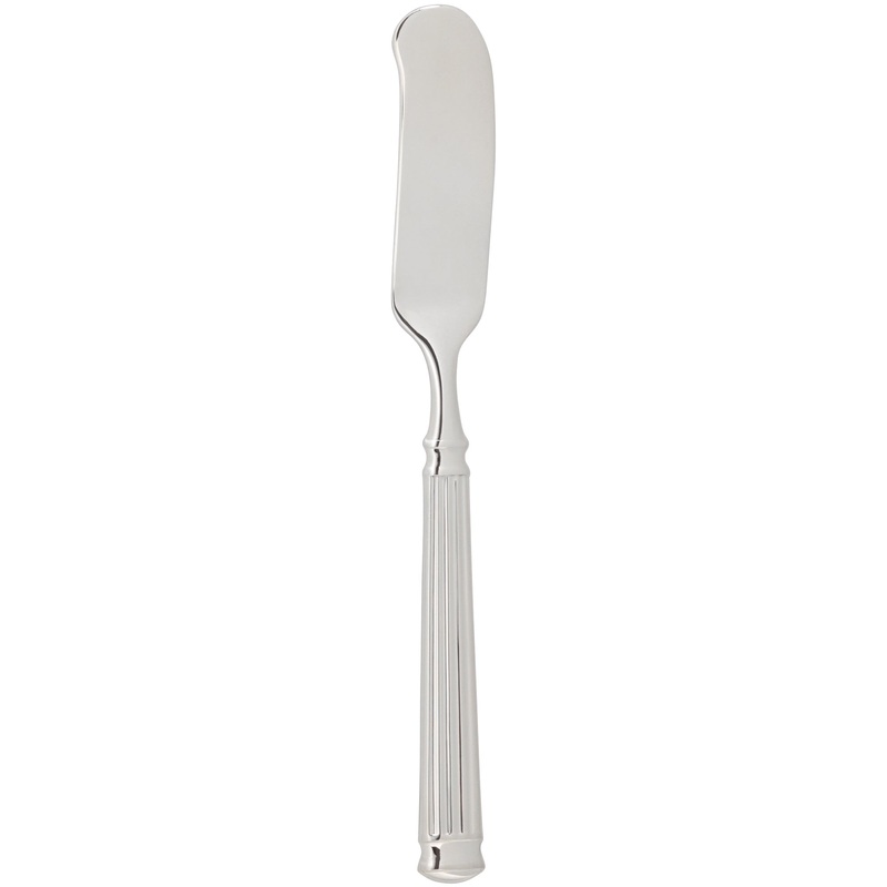 Chef & Sommelier FL227 Fluted 6 1/2″ 18/10 Stainless Steel Extra Heavy Weight Butter Spreader by Arc Cardinal – 12/Pack