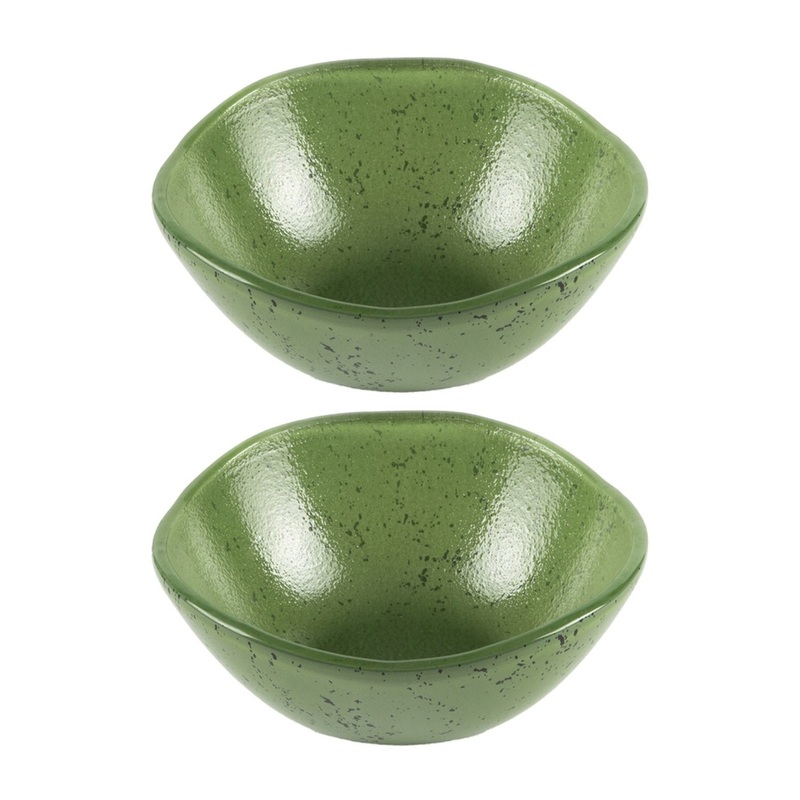 Glass Dinnerware dia.5.5″ h:2″ 14 oz. Round Agave Glass Bowl (Set of 2)